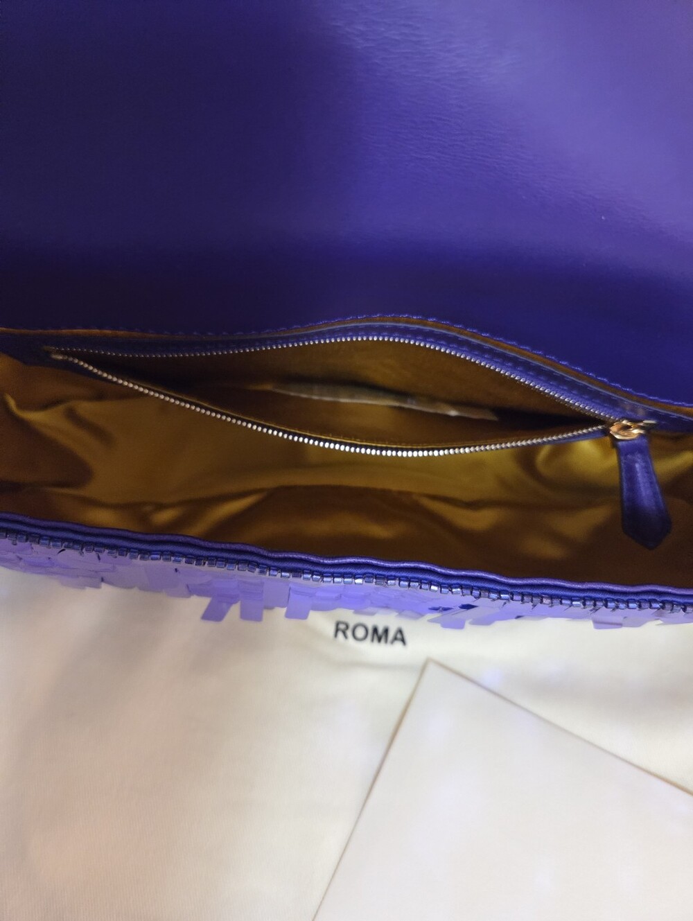 Pristine FENDI PURPLE BAGUETTE - Picture 5 of 11